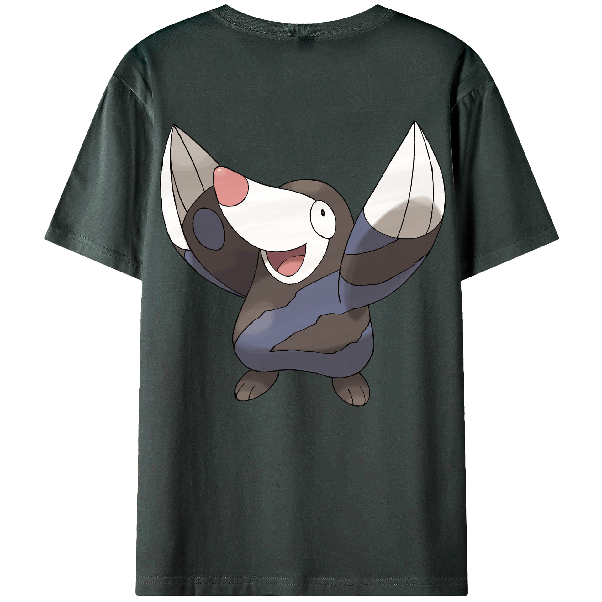 （画像用） ポケットモンスター Pokémon 綿100％ メンズ半袖Tシャツ（バックプリント） 通気性